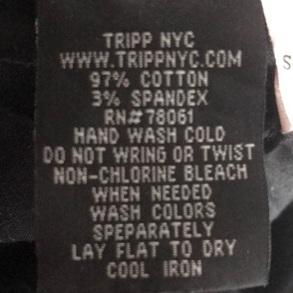 TRIPP NYC Vintage Goth Multi Zipper D Rings Black Jeans Pant Woman Girls… - Picture 12 of 12